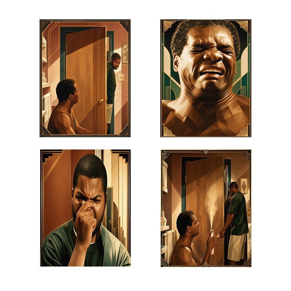Funny Bathroom Wall Art Friday Movie Art Deco Poster Print Unframed